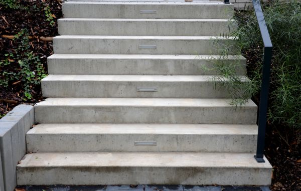 Poured Step Installation in Pasadena