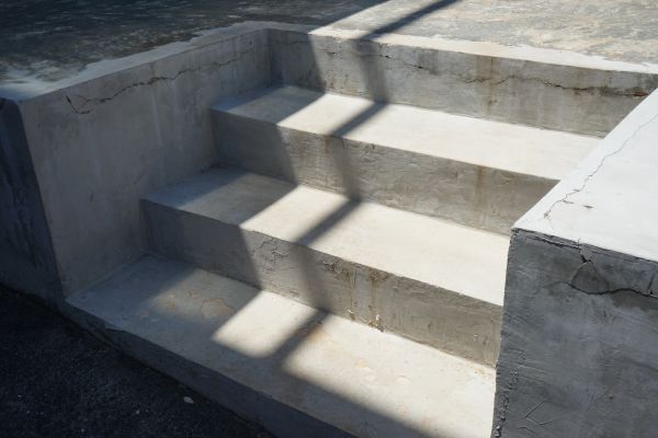 Poured Steps Installation in Pasadena